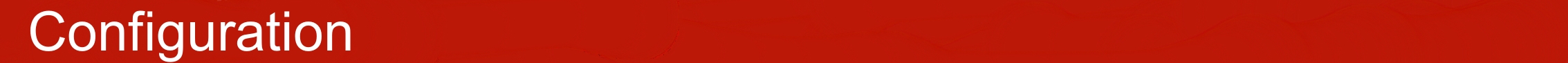 Configuration Configuração