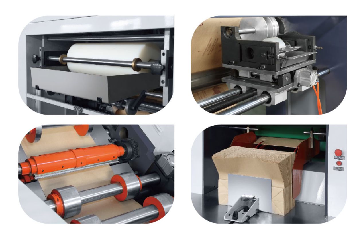 Saco de papel fazendo m&aacute;quina