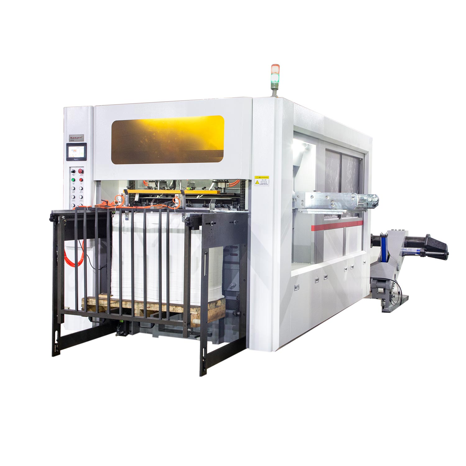 Roll Paper Die Cutting Casacing Machine