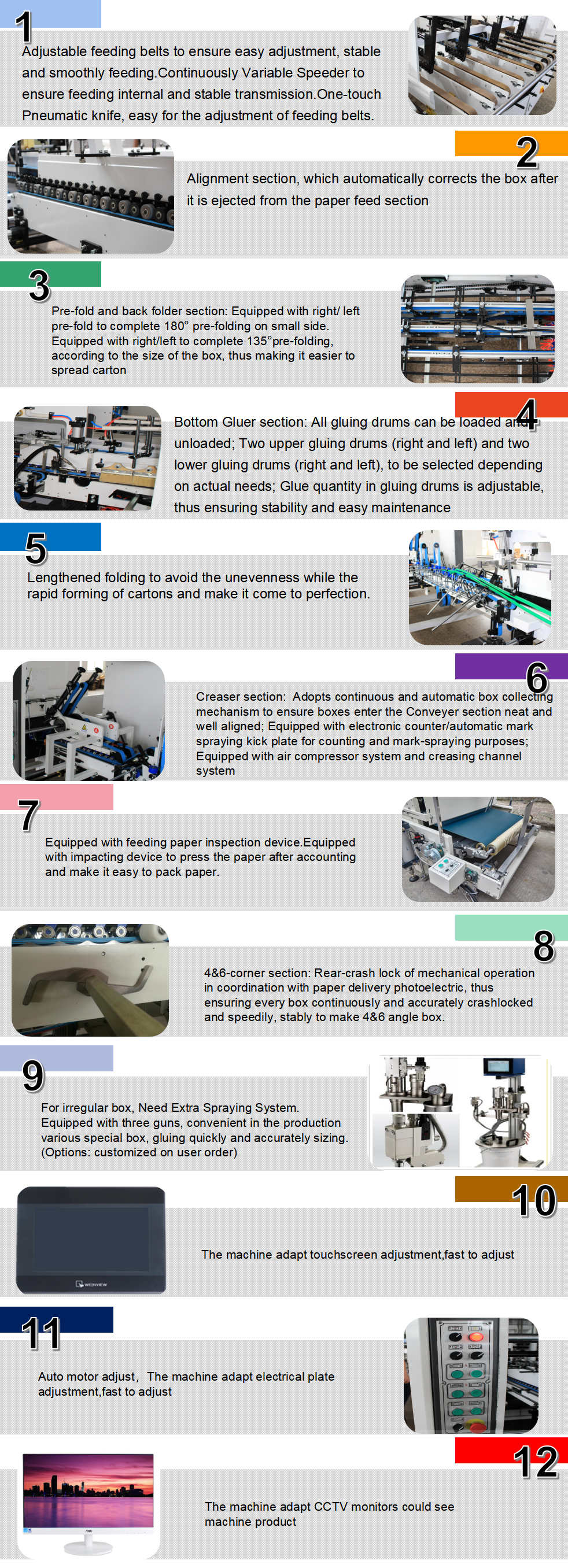 M&aacute;quina de pasta de canto de alta velocidade de alta velocidade 4 e 6