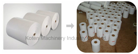 M&aacute;quina de cortar e rebobinar de papel