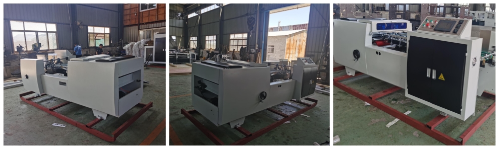 Capa e M&aacute;quina de colagem de caixa inferior