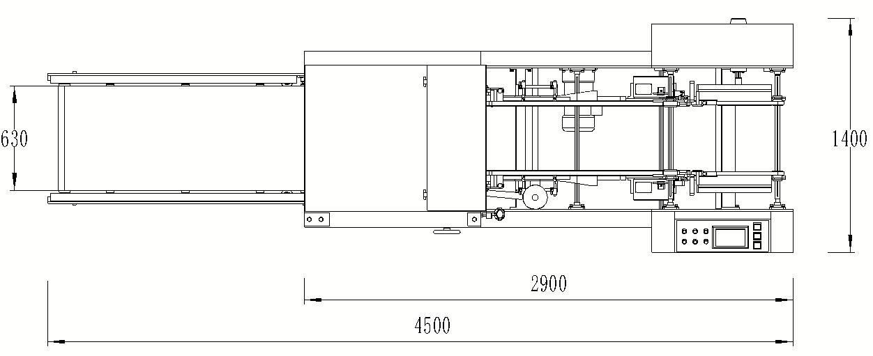 Capa e M&aacute;quina de colagem de caixa inferior